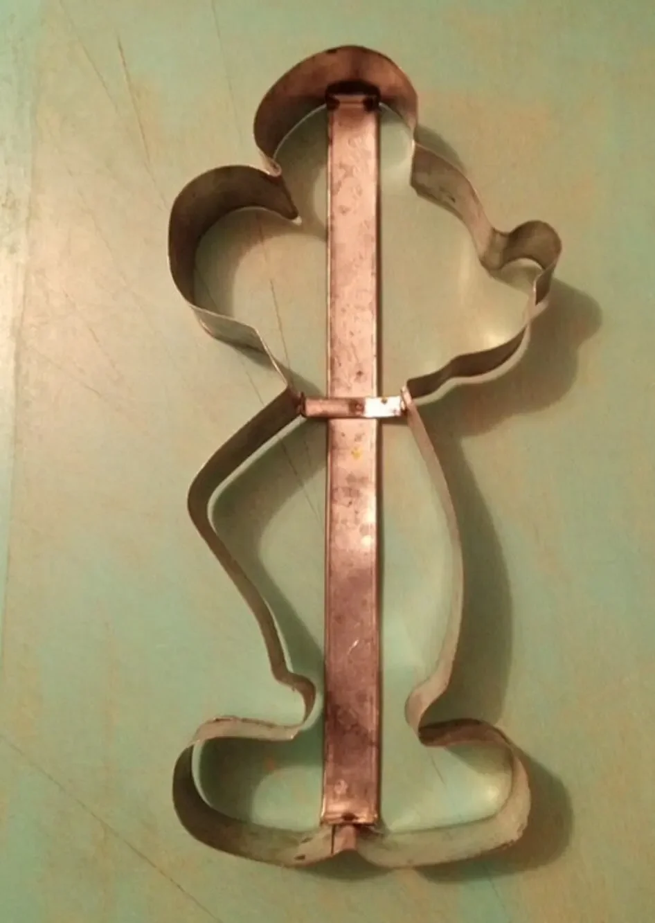 Vintage Disney Mickey Mouse Metal Cookie Cutter 7.25